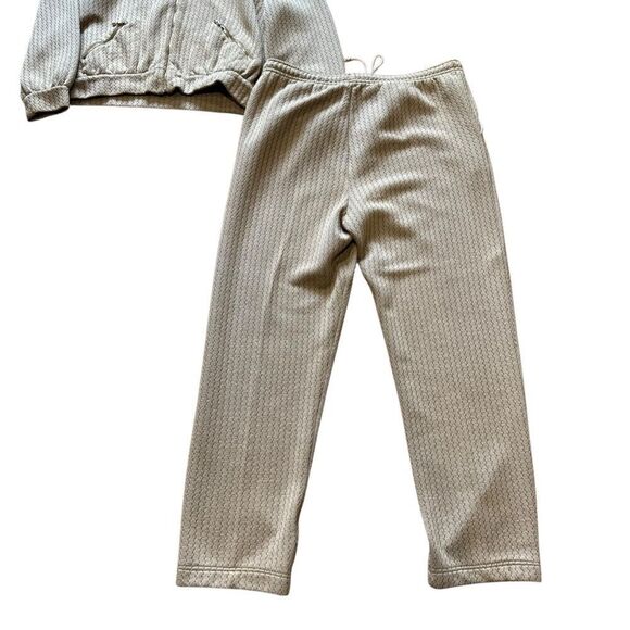 St. John Vintage Tan Brown Jogging Track Suit Set Jacket and Pull on Pants - Picture 14 of 15
